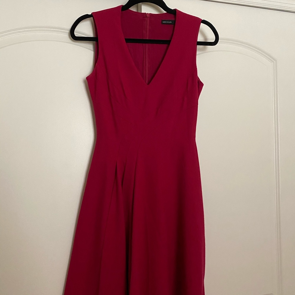 Karen Millen A-Line Magenta Dress
